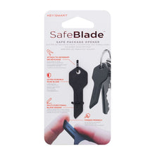 SafeBlade Finger-Friendly Keychain Box Cutter; Black