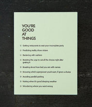 Good At Things-General