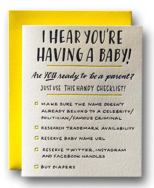 Baby URL Card