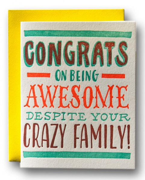 Crazy Family Card