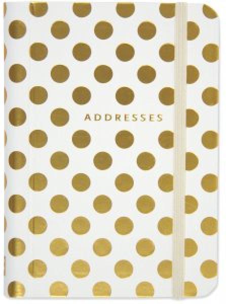 Address Book - Gold Dots
