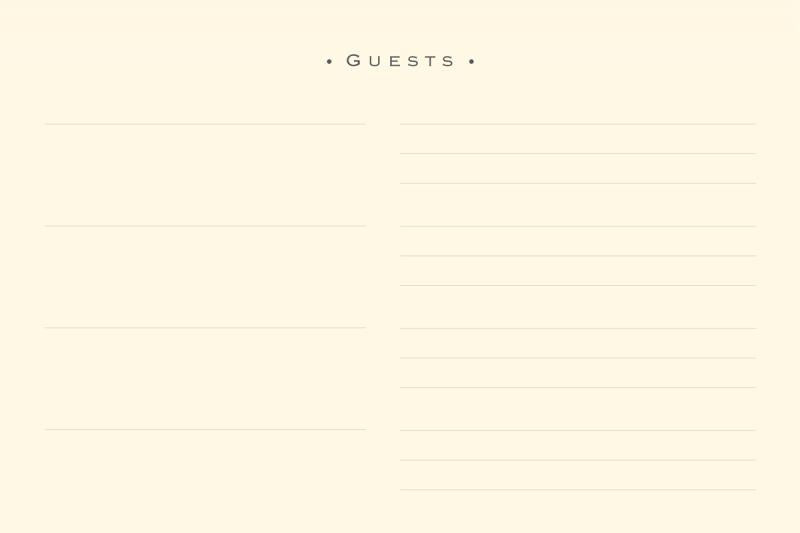 Artisan Guest Book - White 2