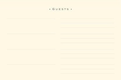 Artisan Guest Book - White 2