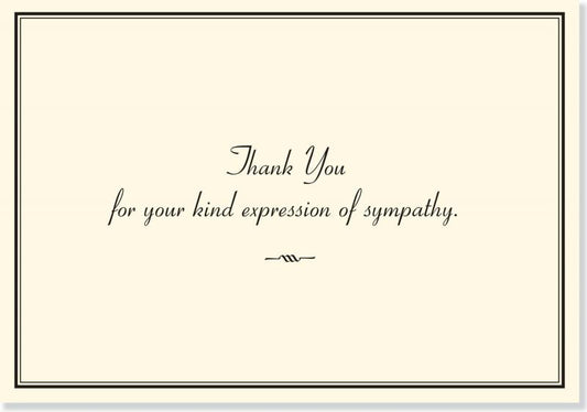 Sympathy Thank You Notes - Box of 14