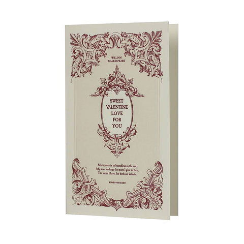 Sweet Valentine Love For You English Lit Collection Card