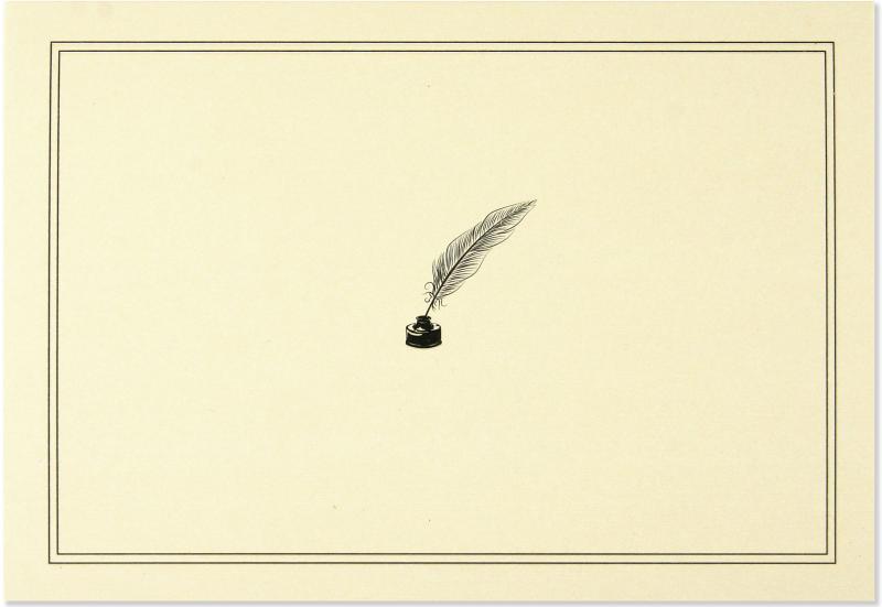 Quill Pen & Ink Notes - Box of 14