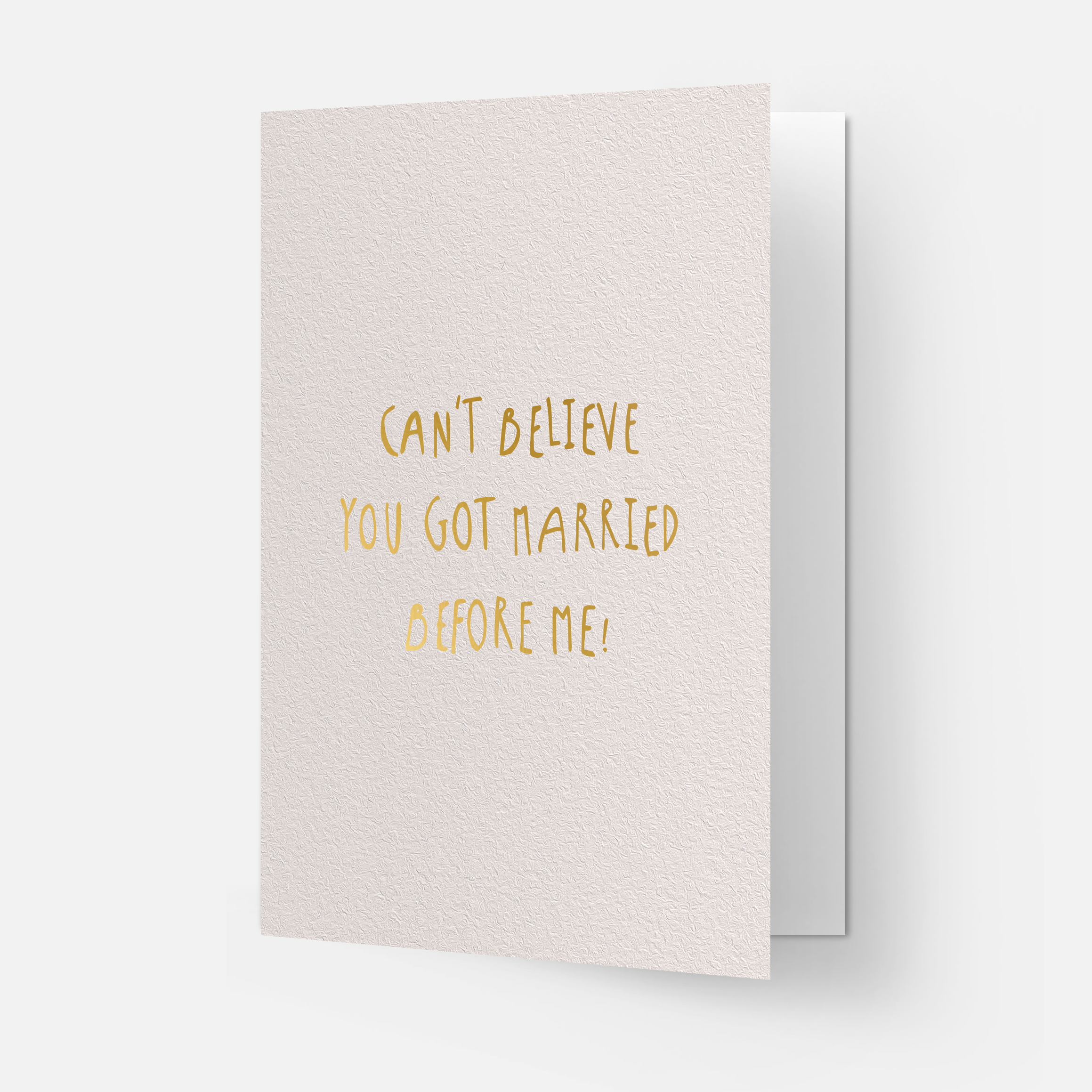 Married before me greeting card: Double
