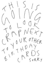 Look crap birthday card