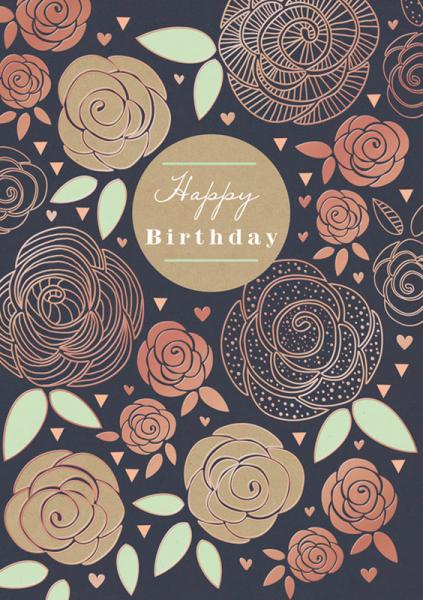 Copper Flower Birthday