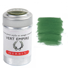 Vert Empire (Green) Fountain Pen Ink Cartridges - Tin of 6
