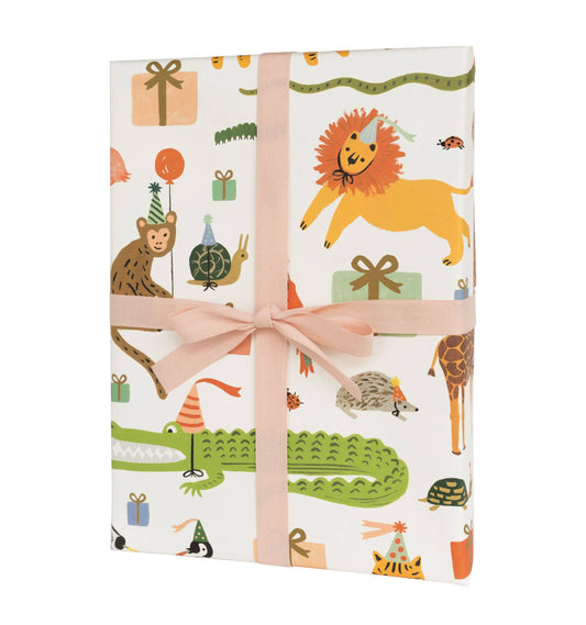 Single Party Animals Wrapping Sheet (Flat)