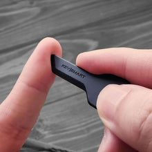 SafeBlade Finger-Friendly Keychain Box Cutter; Black