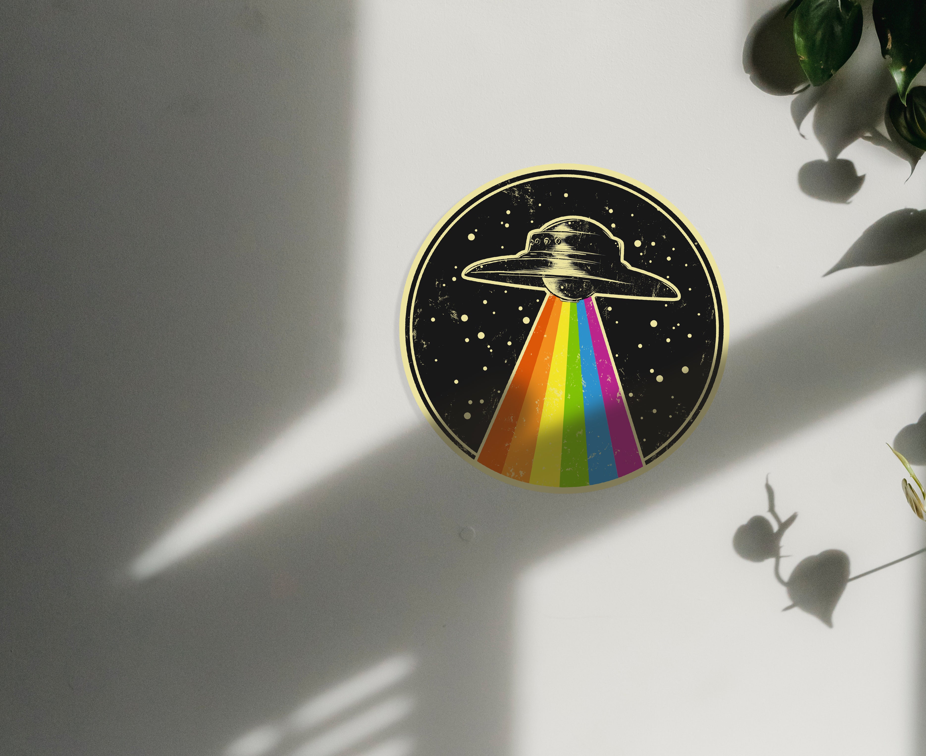 Queer UFO Magnet - Gay Pride Fridge Magnet