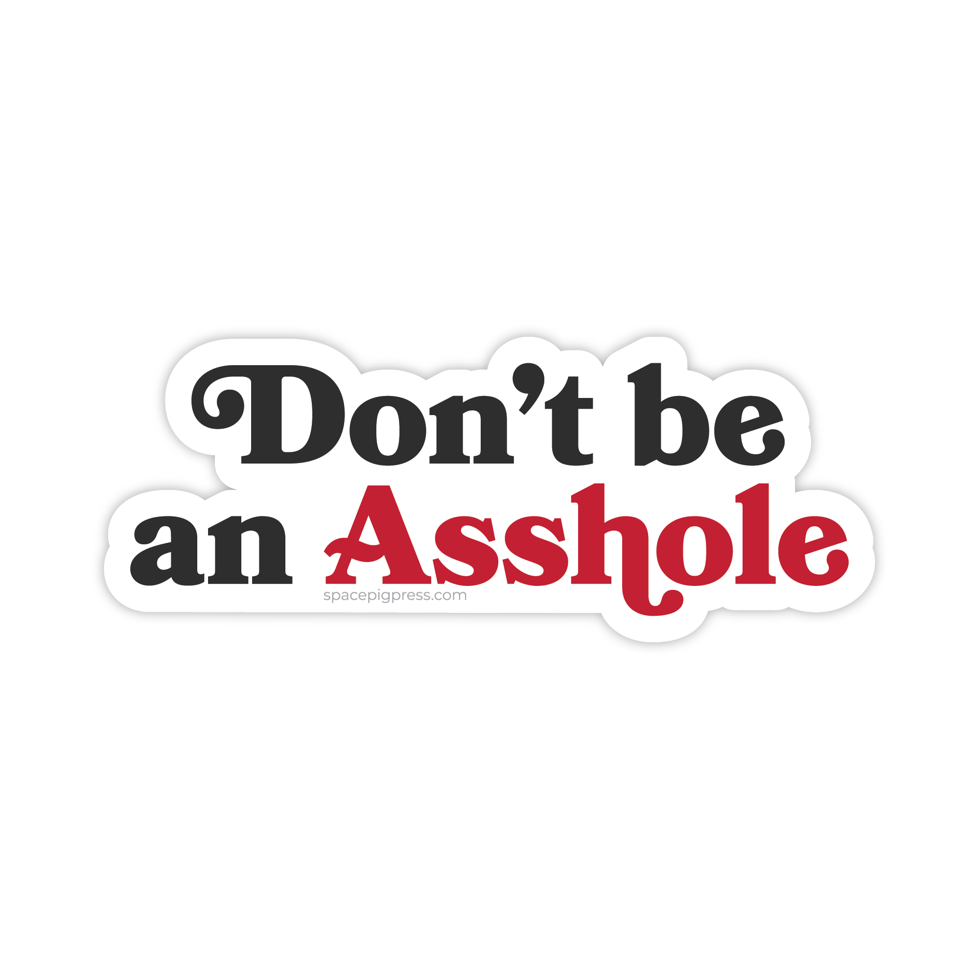 Don't be an Asshole | Vinyl Sticker
