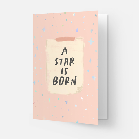 A star is born greeting card: Double