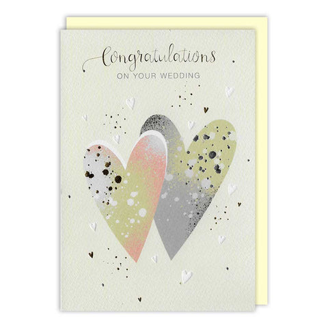 Two Hearts Wedding Greeting Card