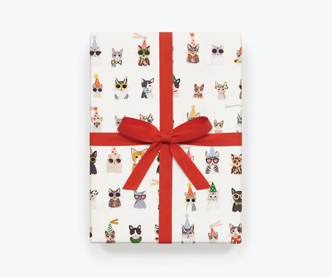 Single Cool Cats Wrapping Sheet (Flat)