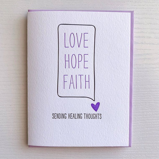Encouragement Card - Sending Healing Thoughts