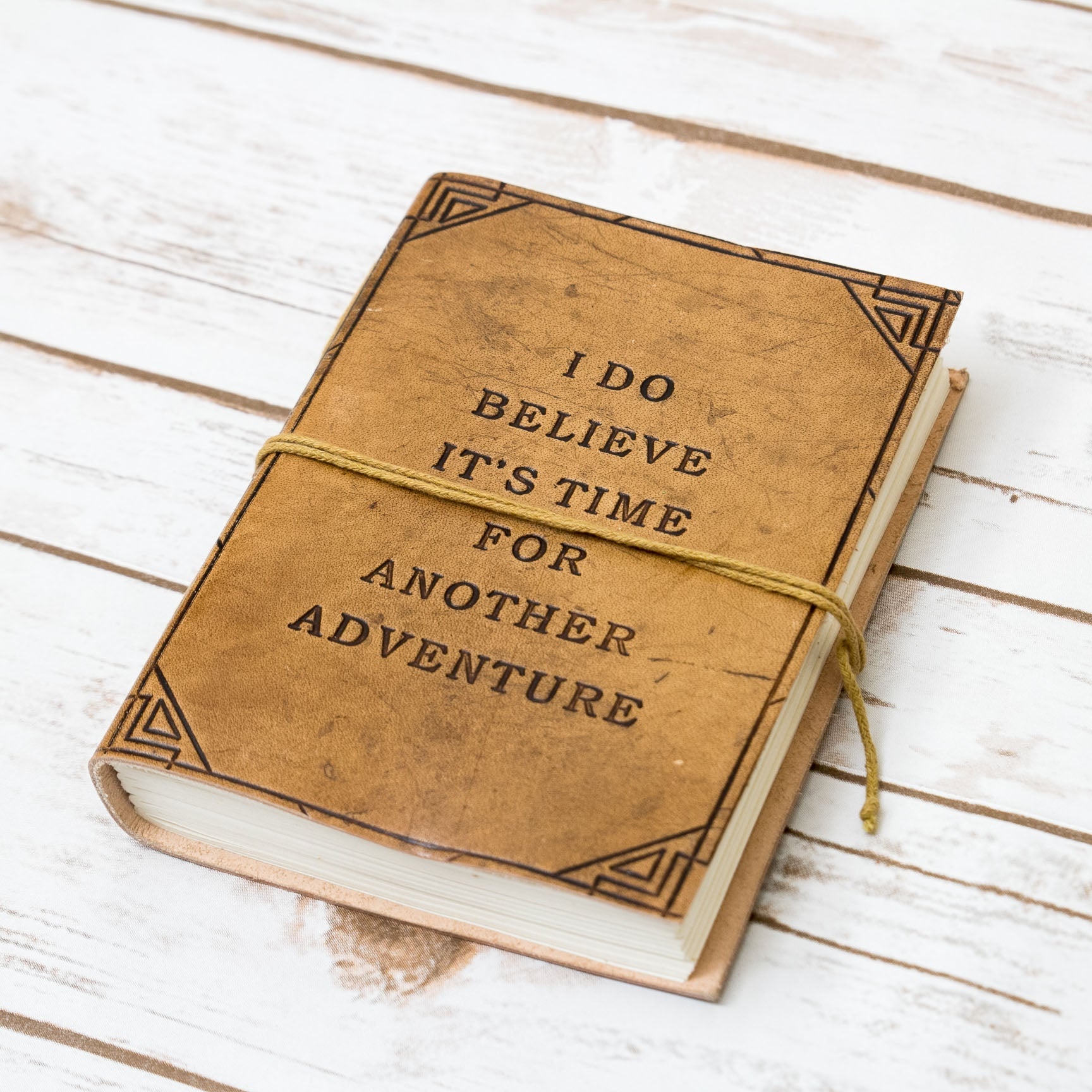 Another Adventure Quote Leather Journal by Soothi