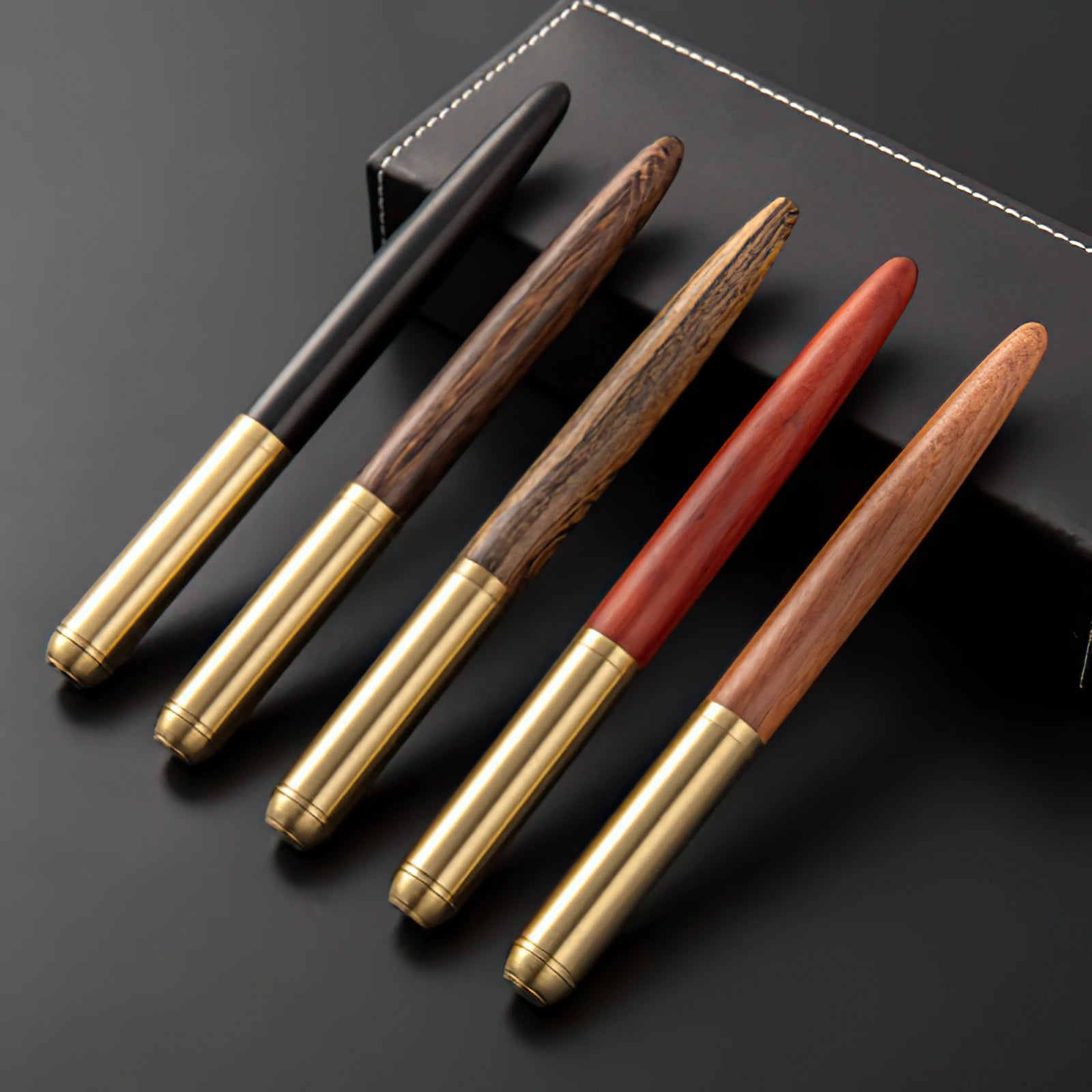 THE HEMMINGWAY | HANDMADE WOOD AND BRASS FOUNTAIN PEN - Assorted Woods