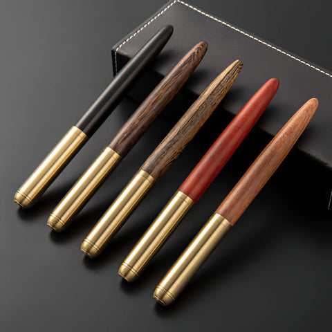 THE HEMMINGWAY | HANDMADE WOOD AND BRASS FOUNTAIN PEN - Assorted Woods