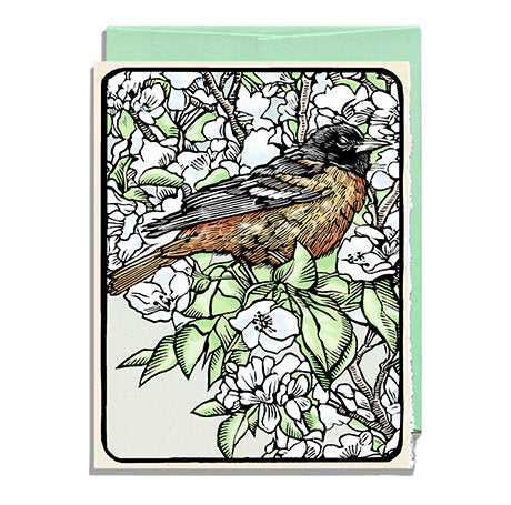 Baltimore Oriole Greeting Card