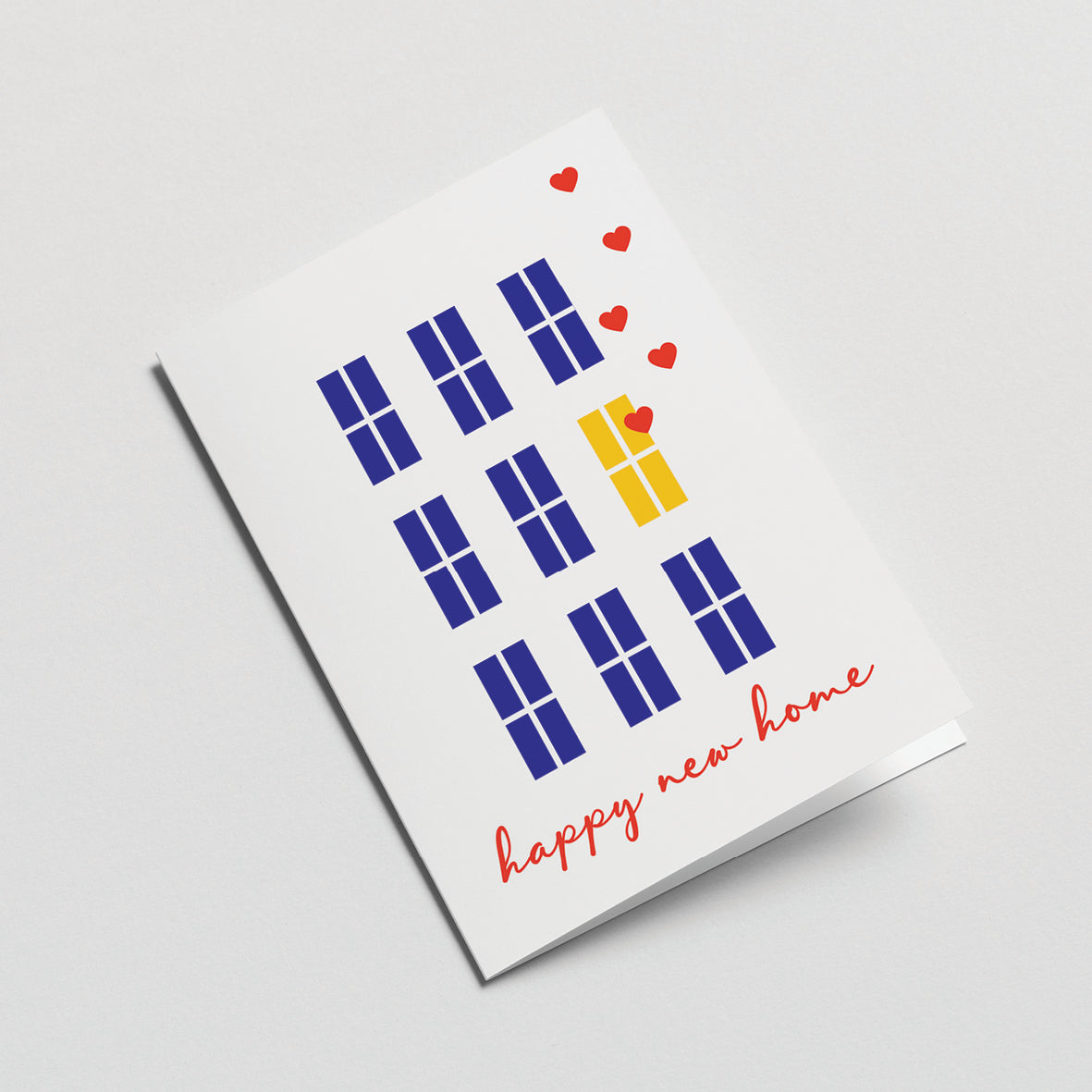 Happy New Home Greeting Card (White)