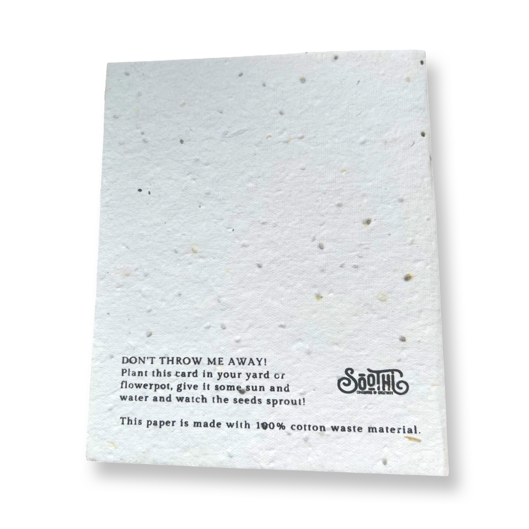 Seed Paper Plantable Card - Life Is Tough by Soothi