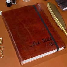 But Still I Rise Quote Leather Journal - 8x6 Size by Soothi