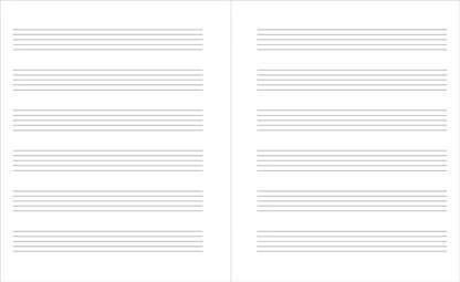Wide Music Notebook