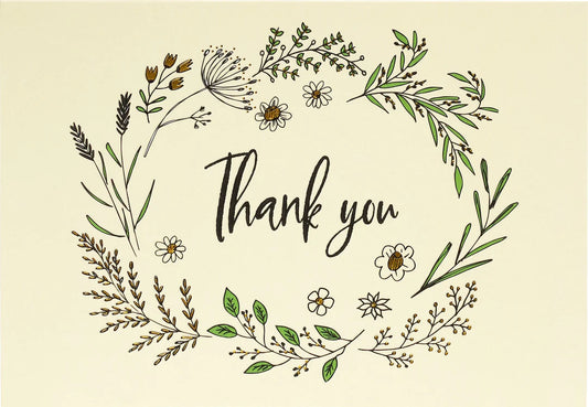 Native Botanicals Thank You Boxed Notes