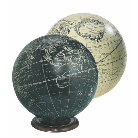 Antique-Style Ivory Globe, Vaugondy, 18cm