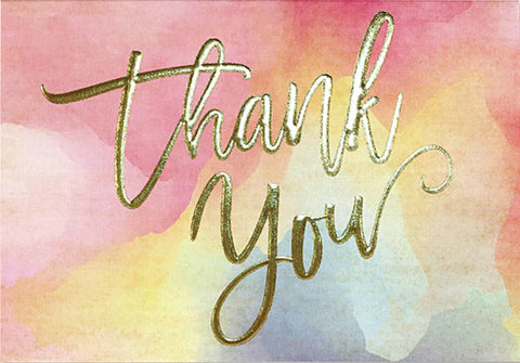 Watercolor Sunset Thank You Notes
