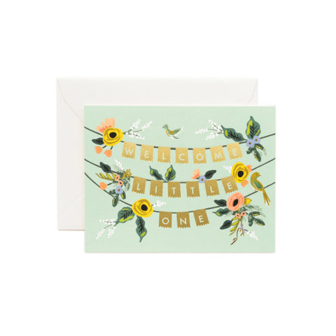 Welcome Little One Garland Card