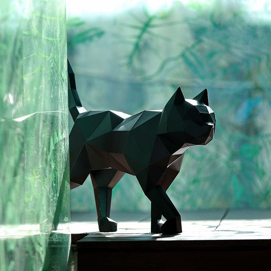 Black Cat Model | 3D Papercraft Cat by PAPERCRAFT WORLD
