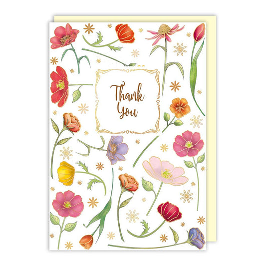 Flowers Thank You Card