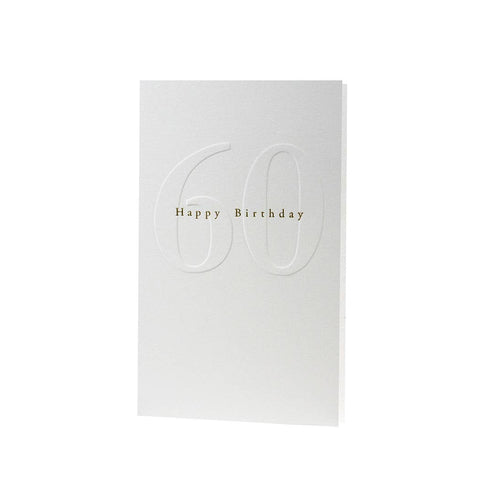 Happy 60th Birthday Gilded Age Note Card