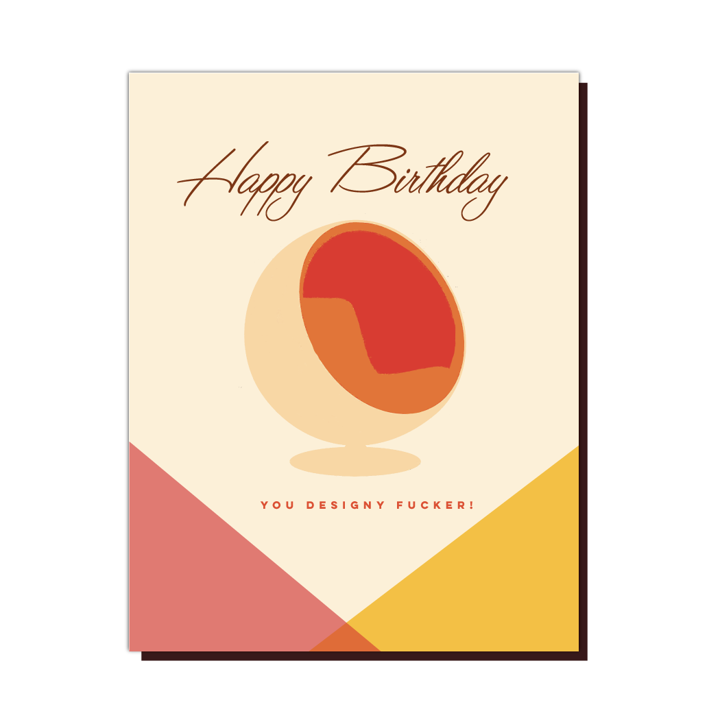 designy f*er Birthday Card