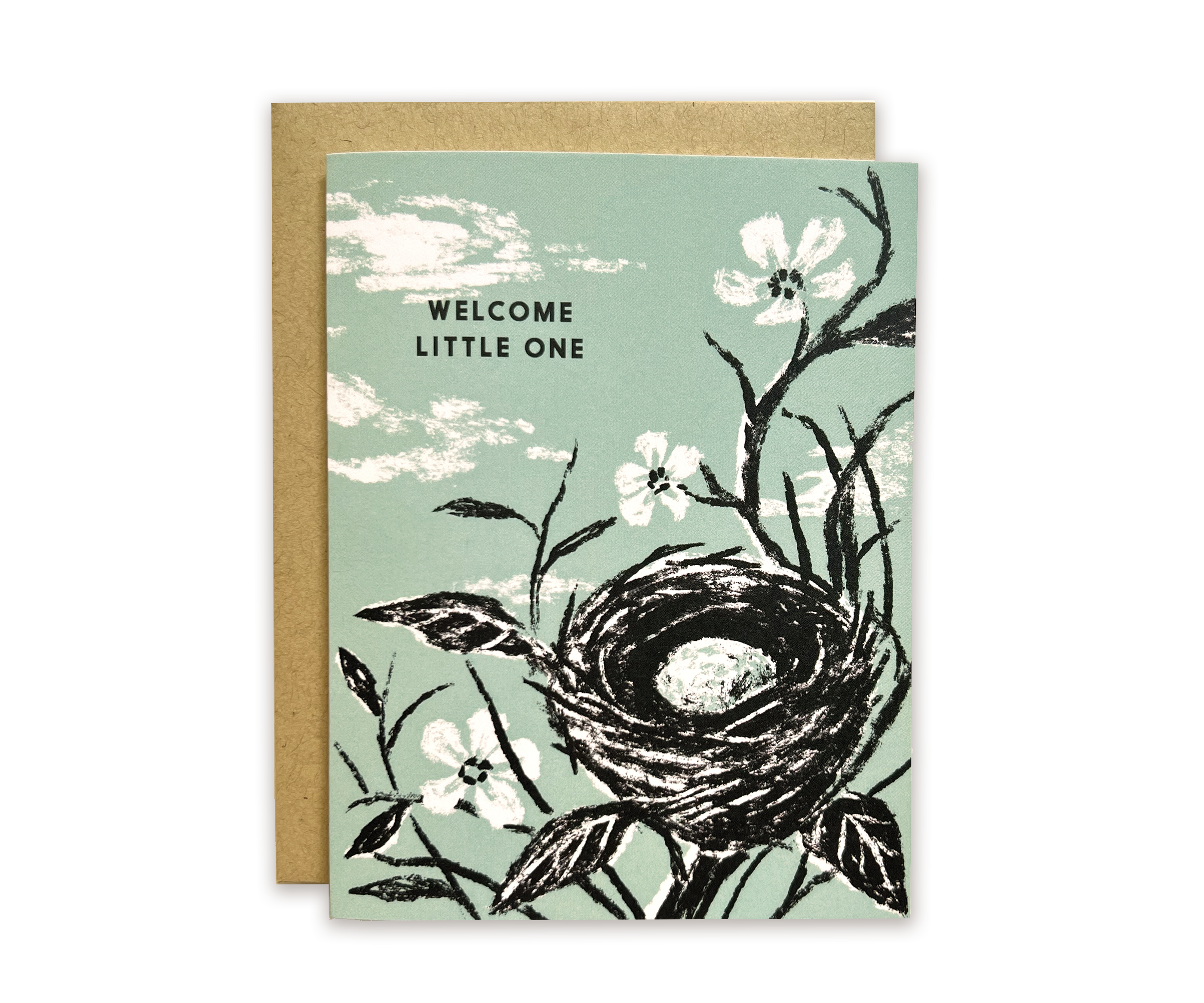 Welcome Little One Nest Greeting Card