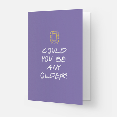 Any older greeting card: Double folded