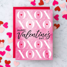 XOXO - Happy Valentine's Day Watercolor Card