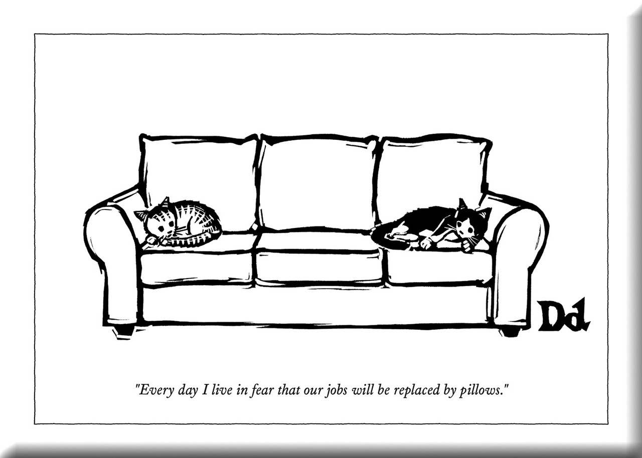 Replaced By Pillows Magnet