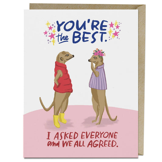 You're the Best Thank You Card