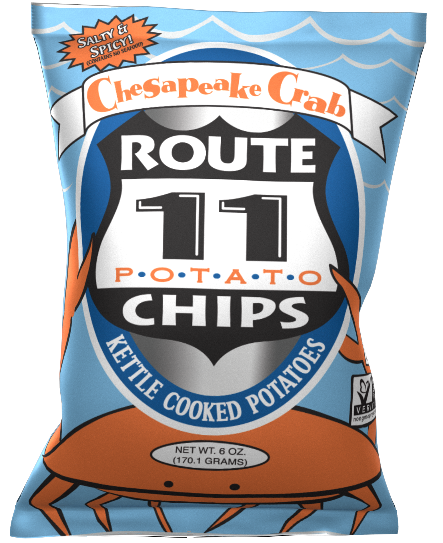 6oz Route 11 Chesapeake Crab Potato Chips