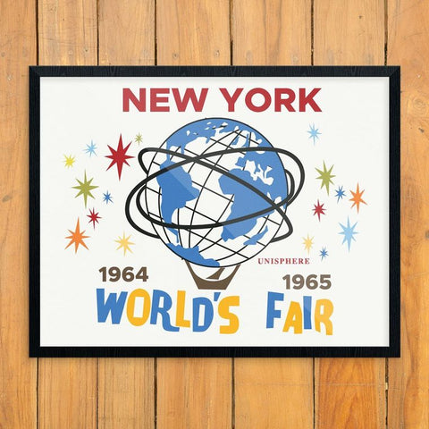 New York's 64 - 65 World's Fair Unispehere 11 x 14 Print