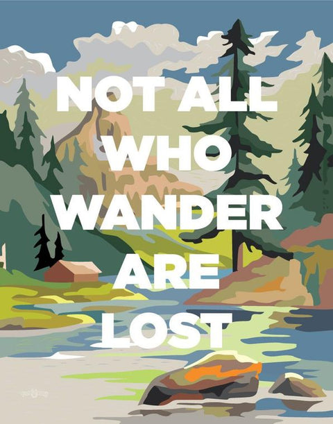 Not All Who Wander Are Lost 2.5 x 3.5 Magnet