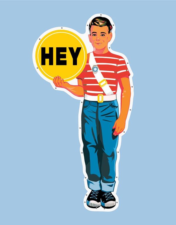 Hey Boy Twink 5 x 7 Greeting Card