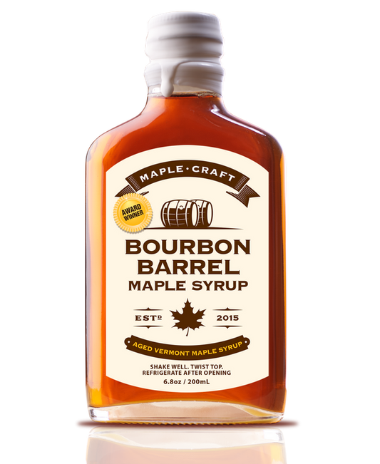 Bourbon Barrel Aged Maple Craft Syrup (Family Sized/200mL)