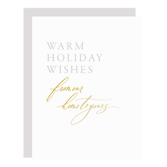 Warm Holiday Wishes Classic Thank You, Blue (Box Set of 6)