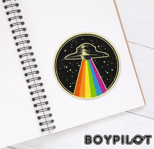Queer UFO Sticker - Bestseller - LGBT 3" Vinyl Sticker